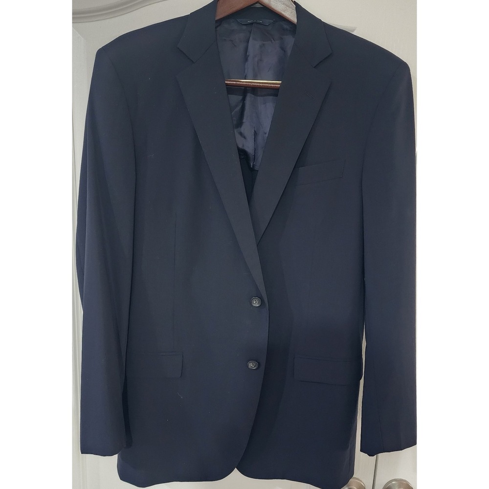 Brooks Brothers Men's Brookscool 2 Button Navy Blue Sports Coat Size 44 L